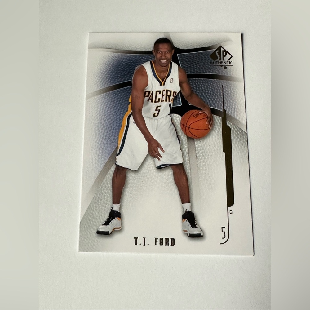 SP Authentic T.J. Ford Basketball Trading Card - White